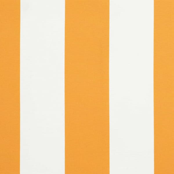 vidaXL Reserveduk til markise Gul og hvit 3 x 2 m Polyester