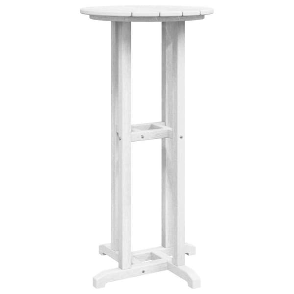 vidaXL Barbord Vit 55 x 55 x 107 cm polyeten