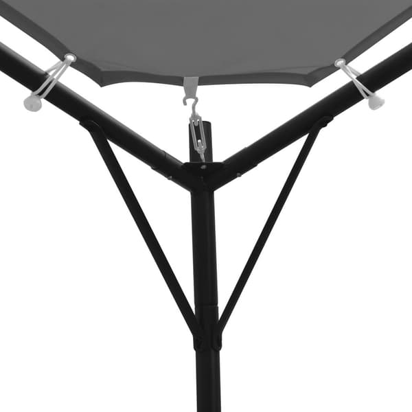 vidaXL Paviljong 4x4 m antracit