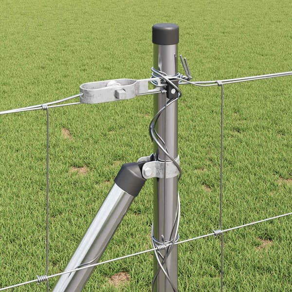vidaXL Stängselstolpe Galvaniserad 100 x 0,8 m Stål