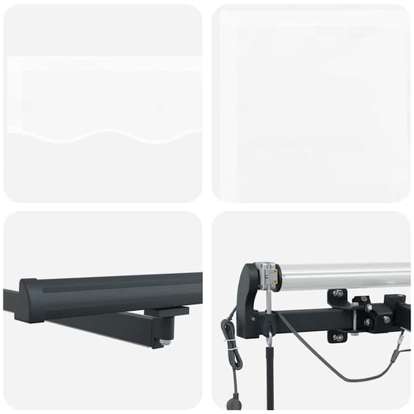 vidaXL Markis tyg med Vit 400 × 300 cm Polyester