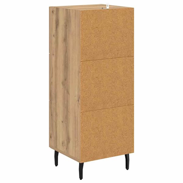 vidaXL Serviesskap artisan eik 34 x 34,5 x 90 cm Konstruert tre