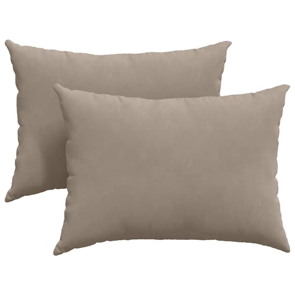 vidaXL Soffkuddar 2 st Gråbrun 70 x 50 cm tyg