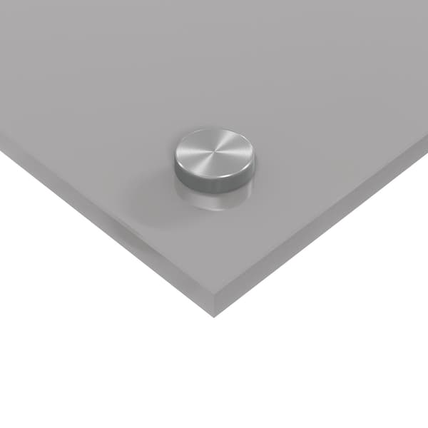 vidaXL Köksskydd Ljusgrå 70 x 60 cm härdat glas