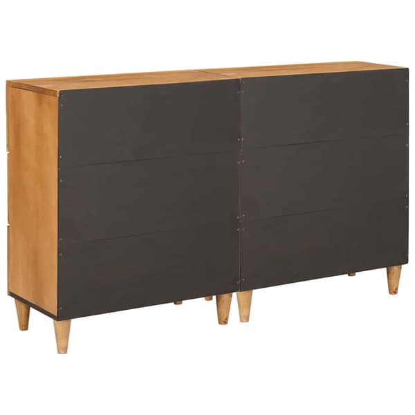 vidaXL Serviesskap 2 pcs Brun 60 x 33 x 75 cm heltre mango