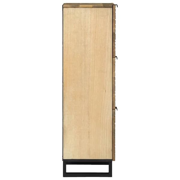 vidaXL Highboard Brun 40 x 33 x 110 cm heltre mango