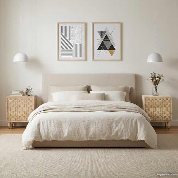 vidaXL Nattbord 2 stk 40x33x46 cm heltre mango