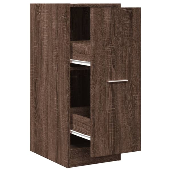 vidaXL Apotekskap brun eik 30x41x77,5 cm konstruert tre