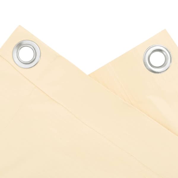 vidaXL Insynsskydd för balkong gräddvit 800x120 cm PVC