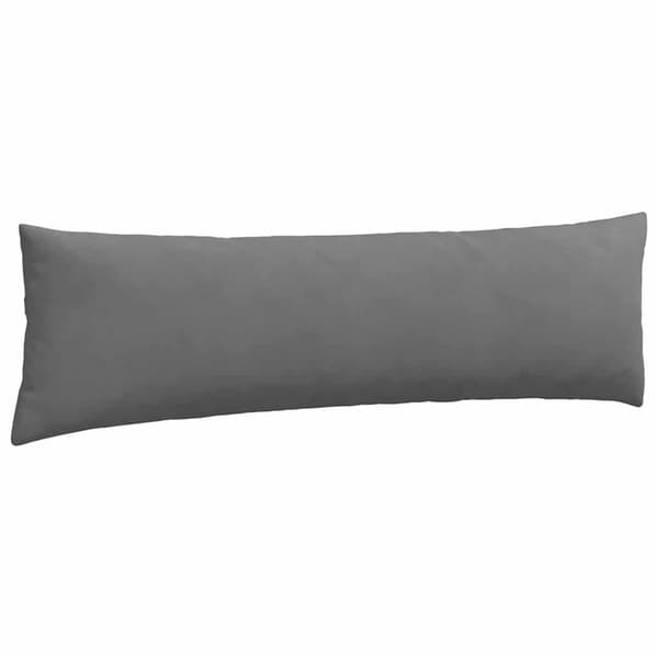 vidaXL Soffkuddar 2 st Mörkgrå 145 x 40 cm tyg