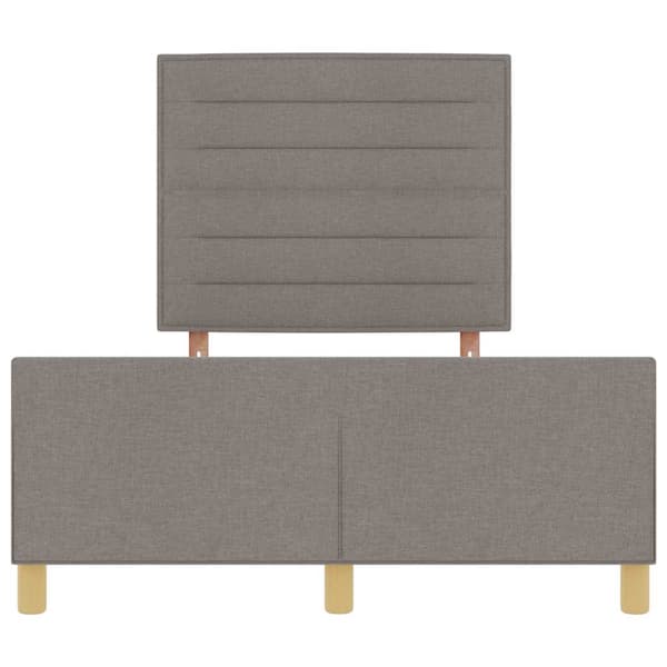 vidaXL Taupe Tyg Sängram 140x190 cm