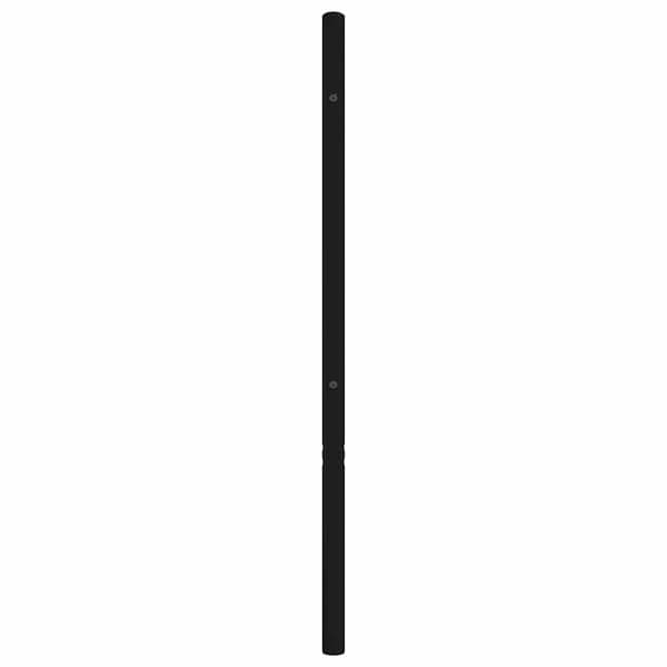 vidaXL Utskiftbar sengegavl i metall svart 100 cm