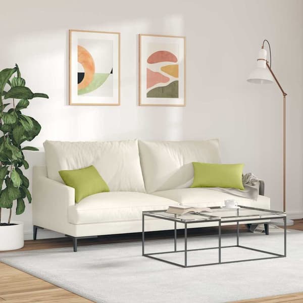 vidaXL Soffkuddar 2 st Ljusgrön 50 x 30 cm tyg