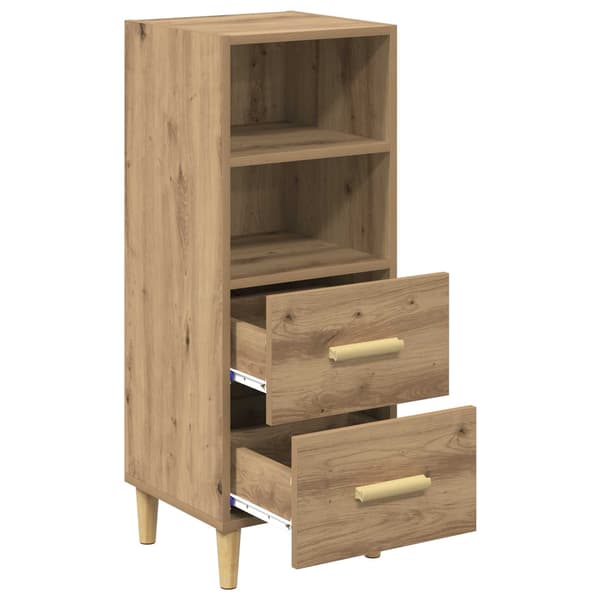 vidaXL Serviesskap artisan eik 34 x 34,5 x 90 cm Konstruert tre