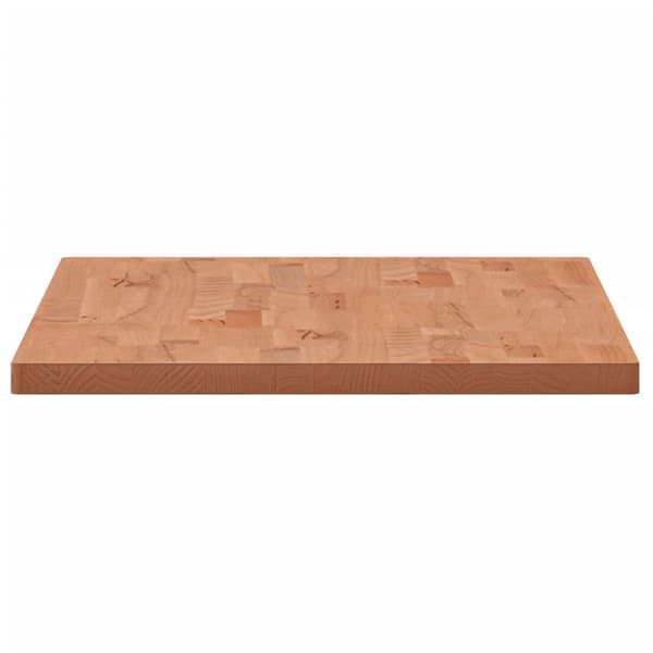 vidaXL Bordplate 100x50x2,5 cm rektangulær heltre bøketre
