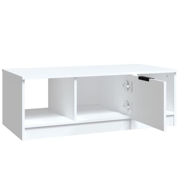 vidaXL Soffbord vit 102x50x36 cm konstruerat trä