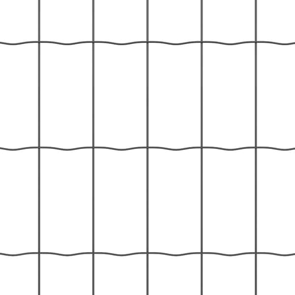 vidaXL Gjerde med stolpe Grå 1,2 x 25 m Stål og PVC