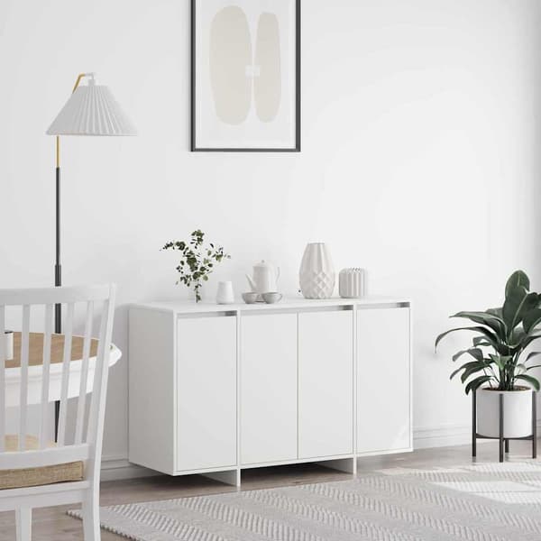 vidaXL Sideboard Vit 120 x 41 x 75 cm Konstruerat trä
