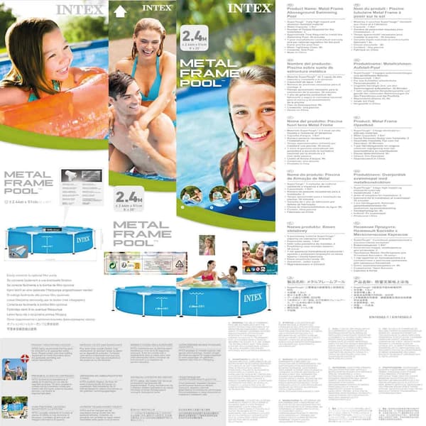 INTEX Pool metallram 244x51 cm