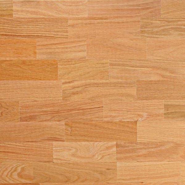 vidaXL Bordplate lysebrun 80x50x2,5 cm rektangulær heltre eik