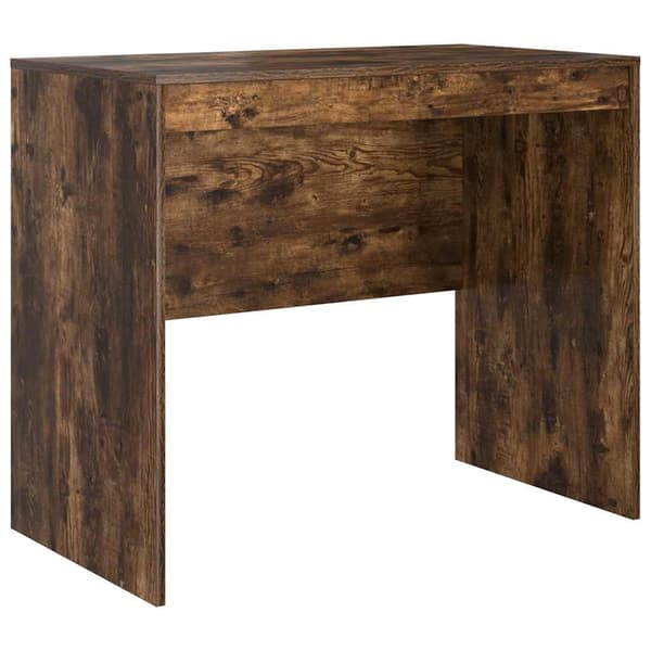 vidaXL Skrivebord Røkt eik 90 x 50 x 76 cm