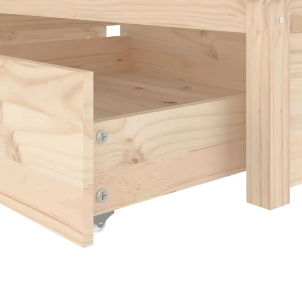 vidaXL Sengeramme med skuffer 75x190 cm Small Single