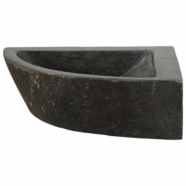 vidaXL Handfat Grå (38-45) x (38-45) x 12 cm Flodsten