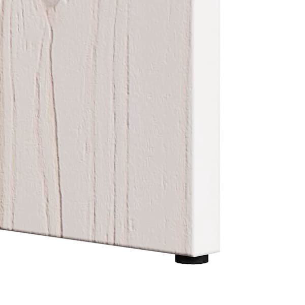 vidaXL Kaffeebord 2 pcs Vit Massivt tallträ