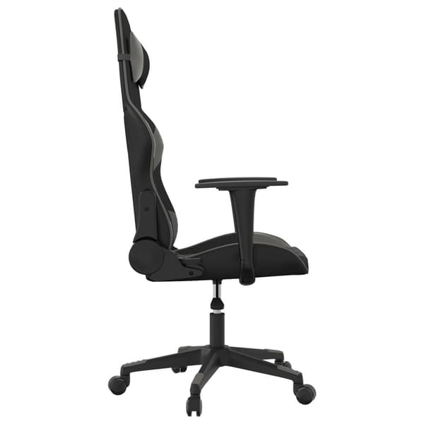 vidaXL Gamingstol svart och grå konstläder