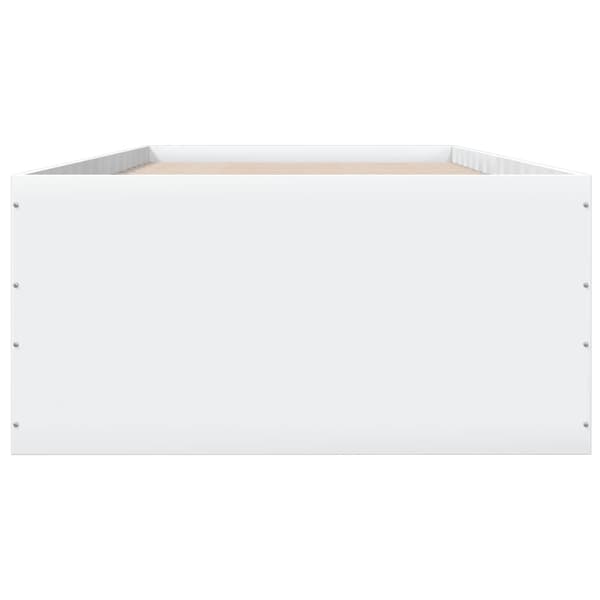 vidaXL Sengeramme hvit 75x190 cm konstruert tre