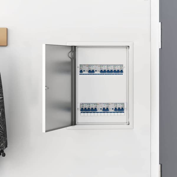 vidaXL Åtkomstpanel Vit 43 x 33 x 3 cm Stål