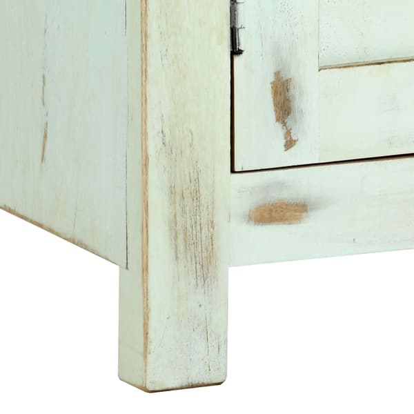 vidaXL Skjenk lyseblå 110x35x70 cm heltre mango
