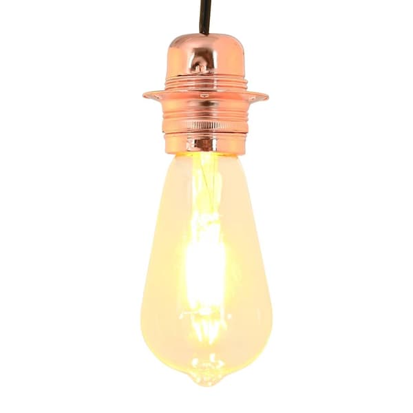 vidaXL Lampeholdere 2 stk rosa gull E27