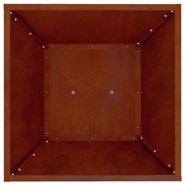 vidaXL Søyleplanter sølv 40 x 40 x 100 cm