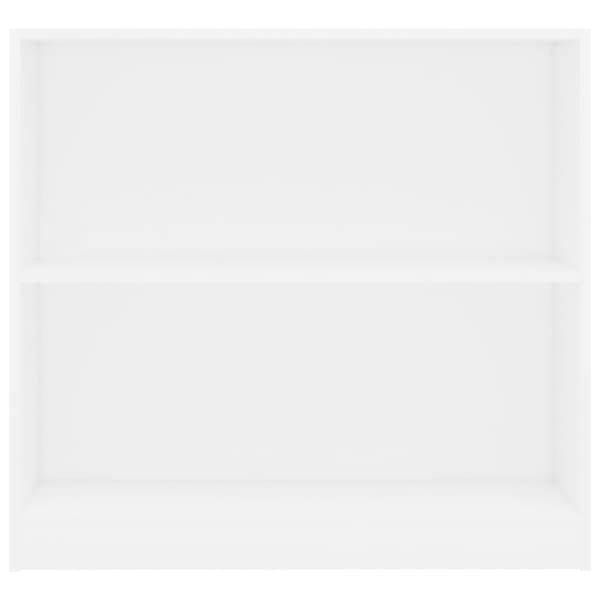 vidaXL Bokhylle hvit 80x24x75 cm sponplate