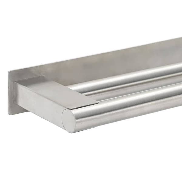 vidaXL Håndkle Rack sølv 40 x 9 x 4 cm Rustfritt stål