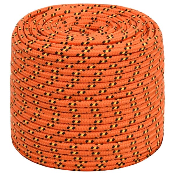 vidaXL Båtlina orange 8 mm 500 m polypropylen