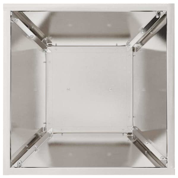 vidaXL Søyleplanter 2 pcs sølv 35 x 35 x 73 cm