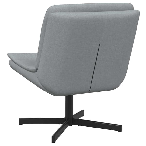 vidaXL Skrivstol Ljusgrå 63 x 75 x 76 cm tyg