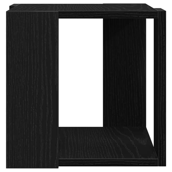 vidaXL Kaffebord Svart Eik 32 x 32 x 30 cm Konstruert tre