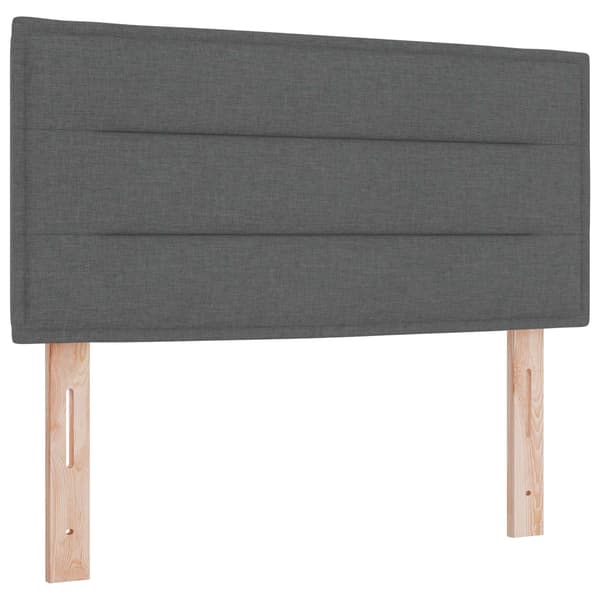 vidaXL LED huvuddyna med LED-ljusslingor Mörkgrå 90 cm tyg