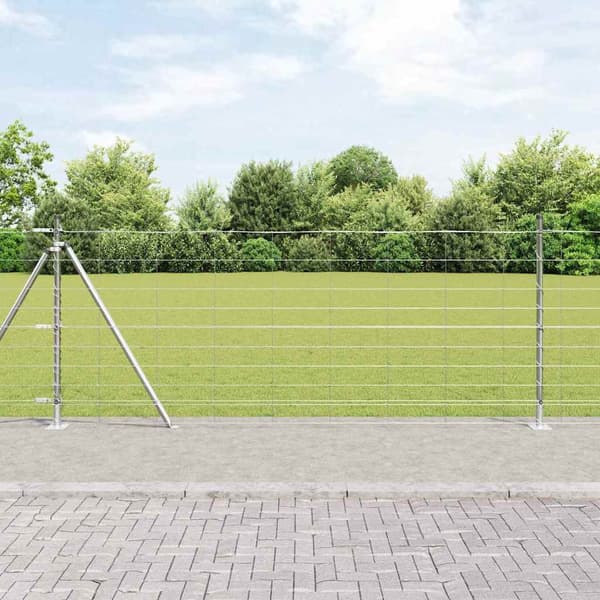 vidaXL Gjerdepåle Galvanisert 25 x 1 m Stål