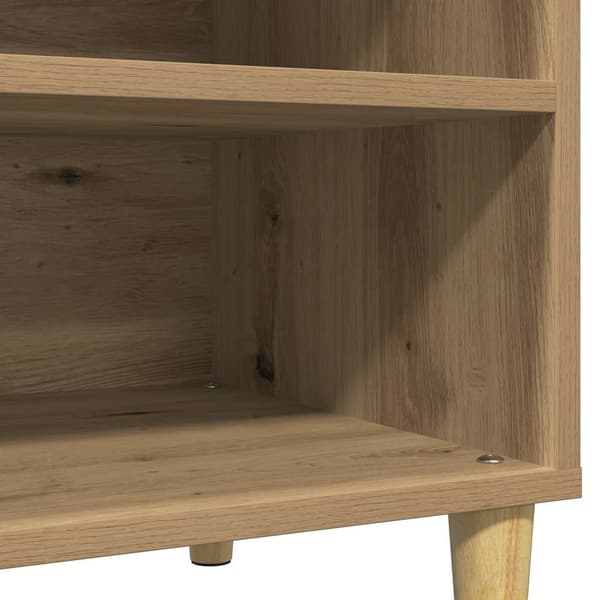vidaXL Plateskap artisan eik 84,5x38x48 cm konstruert tre