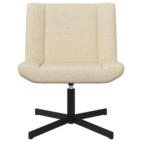 vidaXL Skrivstol Kräm 63 x 75 x 76 cm tyg