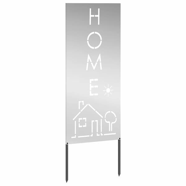 vidaXL Trädgårds integritetsskärm Silver 50 x 140 cm Galvaniserat stål