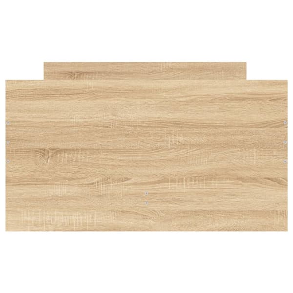 vidaXL Sengeramme med skuffer sonoma eik 75x190 cm