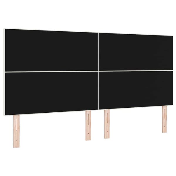 vidaXL LED Sänggavel Gräddvit 100 cm Manchester