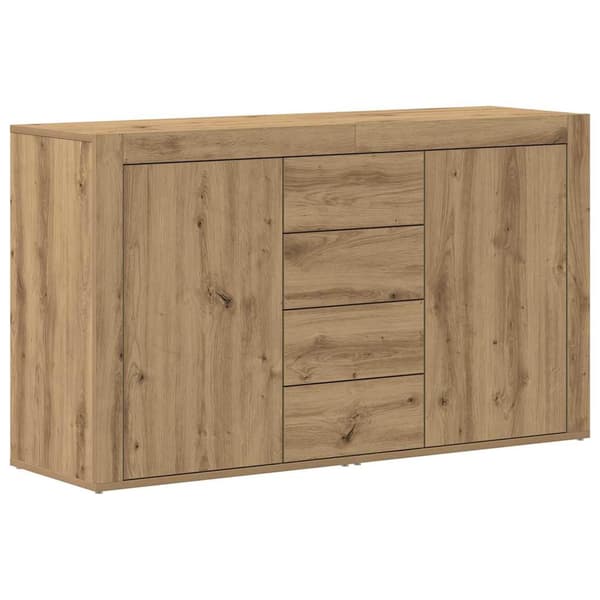 vidaXL Serviesskap Artisan Eik 120 x 36 x 69 cm Konstruert tre