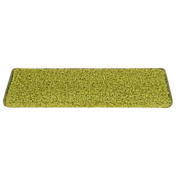 vidaXL Trappstegsmattor 15 st 65x25 cm grön