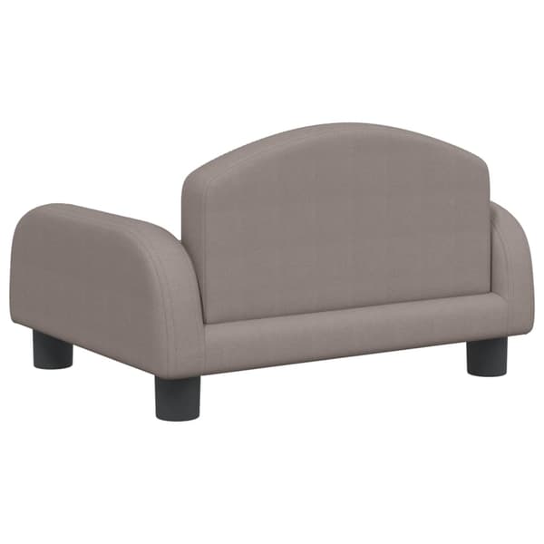 vidaXL Barnsoffa taupe 50x40x30 cm tyg